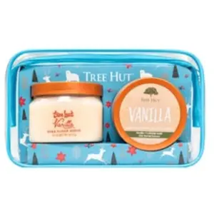 TREE HUT Xmas Set Vanilla Sugar Scrub & Whipped Body Butter Persoonlij... pas cher