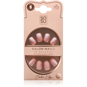 SOSU by SJ False Nails Ombre Edge- Kunstnagels - Nagels - Press on nails - Plaknagels - Nepnagels - 24 stuks - Beste Kwaliteit