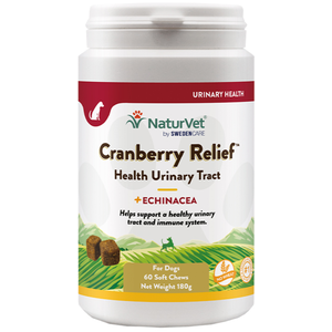 NaturVet Cranberry Relief pour chien - 60 bouchées à mâcher pas cher