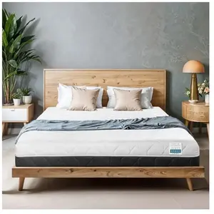 Matelas TANHK de circulation d'air frais 135x190, 20cm,  Souple à mi-ferme, Hypoallergénique, Housse amovible, Fabriquée en Italie pas cher