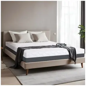 Matelas TANHK à mémoire haute densité 165x195, 20cm, Ferme, Hypoallergénique, Housse amovible, Fabriquée en Italie pas cher