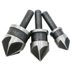 TIGREZY Lot de 3 Embouts hss Fraise à Chanfreiner 6,35 12mm/16mm/19mm----Rond pas cher