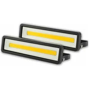 FAMILLE Gabrielle Lot de 2 projecteurs led d'extérieur 50W 4000LM, éta... pas cher