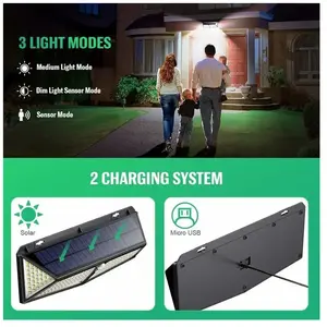 Gabrielle - Lampe Solaire Extérieur 180 LED Puissante éclairage - 900L... pas cher