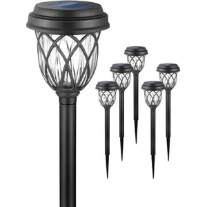 TIGREZY Lot de 6 lampes solaires d'extérieur pour allée de jardin, tro... pas cher