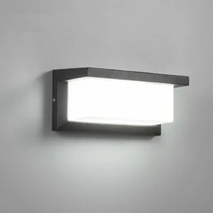 TIGREZY Applique Murale 12W,Extérieur Moderne led Étanche IP65 Mur Lampe,En Aluminium Eclairage Décoration Lumière Pour Cour Jardin Terrasse Proche Mur pas cher