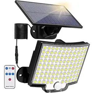 TIGREZY Lampes solaires d'extérieur 106 led avec détecteur de mouvement, étanc... pas cher