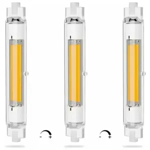 LABLANC Lot de 3 R7S led 118mm Dimmable 20W Économie Énergie cob Ampoule led R7S Équivalent à J118mm 200W Halogène Lampe, Blanc Chaud 3000K,PasVendu parmanomano