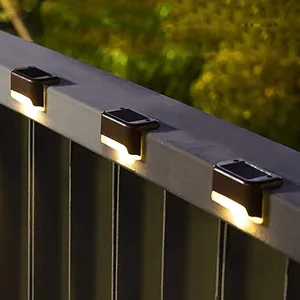 LABLANC Lot de 4 lampes solaires d'extérieur à del étanches pour escaliers ext... pas cher