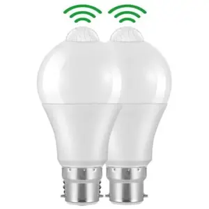 LABLANC Ampoule Detecteur de Mouvement B22 Baïonnette led, 12W, 1020lm, Blanc Froid 6000 k, cir 85, étanches IP42 à économie d'énergie, non dimmable, Ampoule pas cher