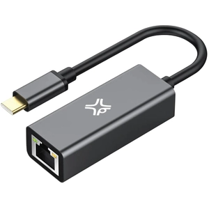 XtremeMac USB-C naar Ethernet adapter - 10/100/1000 Mbps - Grijs pas cher