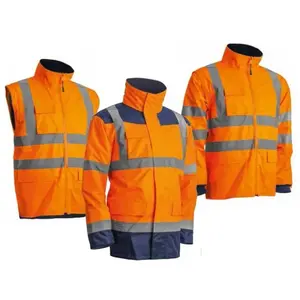 Veste KANATA PU HI-VIZ 3M orange fluo/marine TS - COVERGUARD - 7KANOSVendu parrakuten
