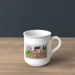 Villeroy & Boch 10-2337-4871 Mug à Anse 0,3 L Porcelaine Rouge 32,2 x ...