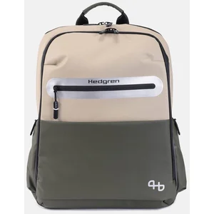 Hedgren Stem Sac à dos unisexe pour adulte, Beige/vert olive, Talla única, Décontracté pas cher