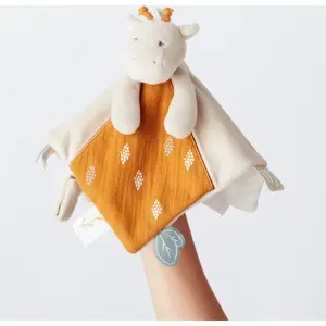 Doudou girafe en peluche Veloudoux® - NOUKIE'S - Tiga - Bébé - Mixte - Intérieur pas cher