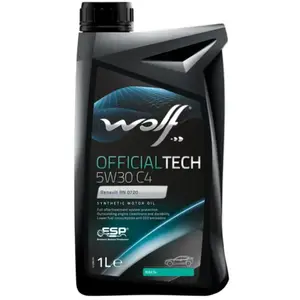 Bidon 1 litre d'huile 5w30 C4-10 Wolf SYNFLOWC4 pas cher
