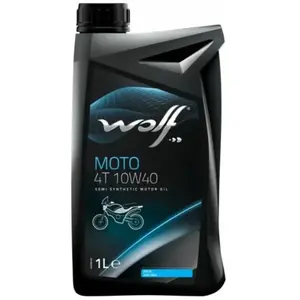 WOLF - Huile moteur moto performance 4 temps 10W40 - bidon de 1 litre - 1043808Vendu parcdiscount