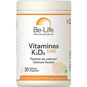 Be-Life Vitamines K2 + D3 1000 30 gélules pas cher