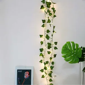 ENSOLEILLE Guirlande Lumineuse Feuille de Lierre 10m 100 Led Lumière Blanche Chaude-Ensoleillé pas cher