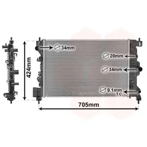 Radiator 37002666 International Radiators pas cher