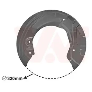 Van Wezel Dekplaat remschijf pas cher