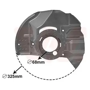 Comparateur de prix : Van Wezel Dekplaat remschijf