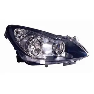 Koplamp rechts met knipperlicht H7+H1 Sport (ZWART) 3750964 Van Wezel