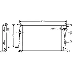 RADIATEUR MEGANE3 15DCi MT 43002410 International Radiators pas cher