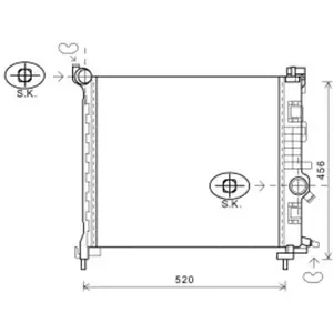 RADIATEUR MERIVA 1.3 CDTi MT 10- 37002561 International Radiators pas cher