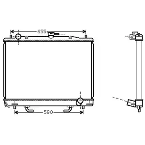 RADIATEUR PAJERO4 32TD AT +/zonder AIRCO 99- 32002163 International Ra... pas cher