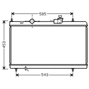 RADIATEUR BENZINE 3.0 24V AT (Org 9626 -> 09002228 International Radia...Vendu parwinparts