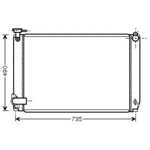 RADIATEUR Lexus RX400H 3.3 AT 05- 53002463 International Radiators pas cher