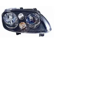 Van Wezel Koplamp rechts met knipperlicht 2 X H7 Chrome/ZWART