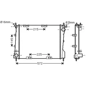 Radiateur Benzine 2.0 43002372 International Radiators pas cher