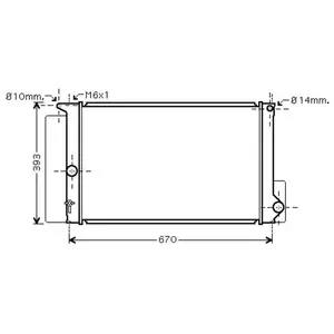Radiateur Benzine 1.4 / 1.6 53002397 International Radiators pas cher