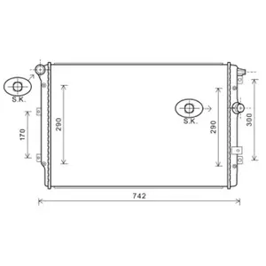 RADIATEUR Tiguan 1.4 i TFSi 11/07- 58002324 International Radiators pas cher