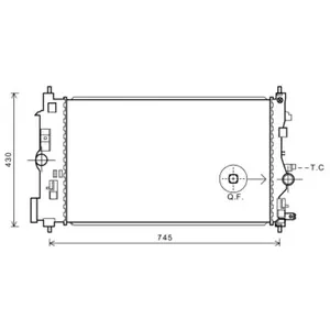 RADIATEUR Insignia 1.4 i 04/11- 37002591 International Radiators pas cher