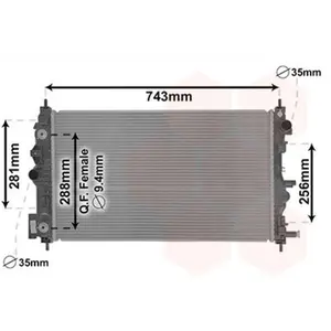 Radiateur 08002046 International Radiators