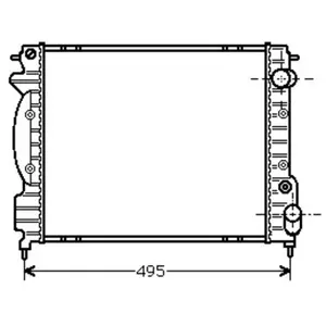 RADIATEUR BENZINE 1.7 met AIRCO 43002130 International Radiators pas cher