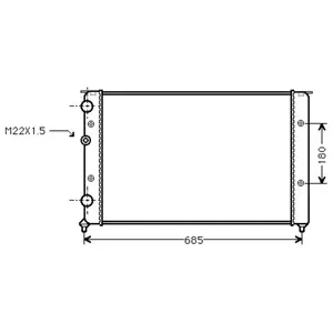 Comparateur de prix : VAN WEZEL Radiateur moteur pour VOLKSWAGEN: Passat (Ref: 58002124)