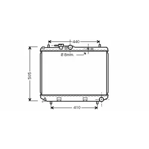 RADIATEUR Terios 1.3 Hand 97- 11002043 International Radiators pas cher