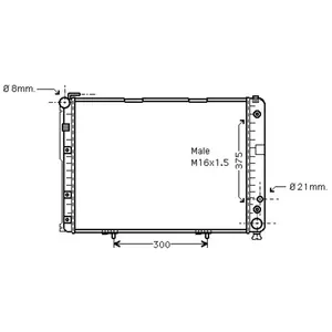 Radiateur Mb W124e 300d 7/93- 30002177 International Radiators pas cher