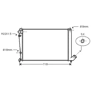 RADIATEUR BENZINE AA 16 18 +AUTO zonder AIRCO 09002103 International R... pas cher