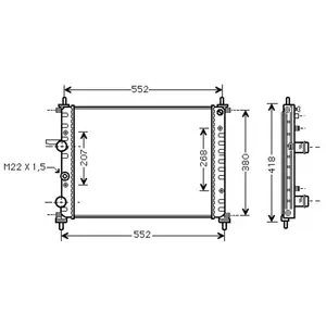 Comparateur de prix : RADIATEUR BENZINE 16 -AUTO met AIRCO 17002182 International Radiators ...