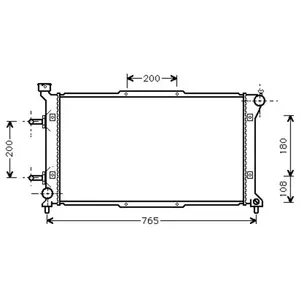 Radiateur Sub Legacy2 2.0 At 95-98 51002037 International Radiators pas cher