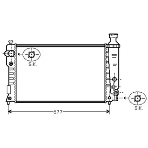 Radiateur 405 Diesel Mt/at 92- 40002127 International Radiators pas cher