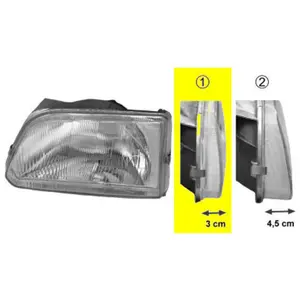 Koplamp links 5322941 Van Wezel pas cher