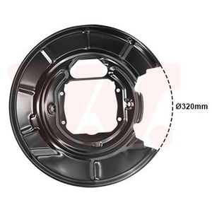 Van Wezel - REMSCHIJF BESCHERMER VOOR BMW 5 E39 1995-2000 34211162773