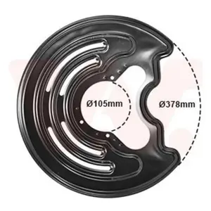 Comparateur de prix : Dekplaat remschijf 3794373 Van Wezel