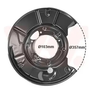 Comparateur de prix : Dekplaat remschijf 3036373 Van Wezel